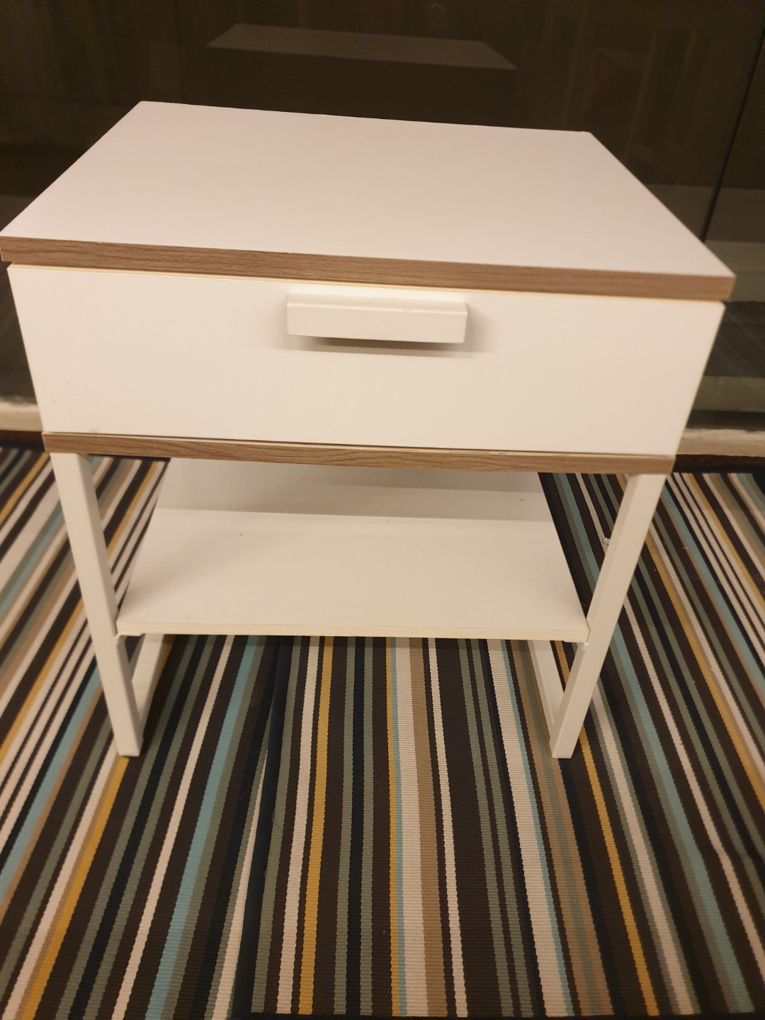 Used IKEA Trysil Bedside Table, Furniture, Tables & Chairs on Carousell