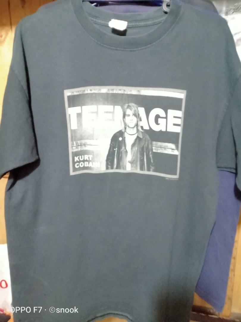 Vintage Nirvana Kurt Cobain Teenage 2002 Dead Stock, Men's Fashion ...