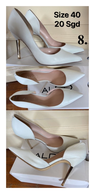 Aldo white high heels sale