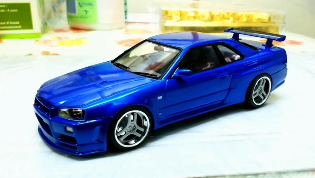 1 24 God Foot Nissan Skyline Gtr34 上色完成品 玩具 遊戲類 玩具 Carousell