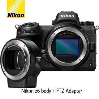 Nikon z6 + FTZ Adapter