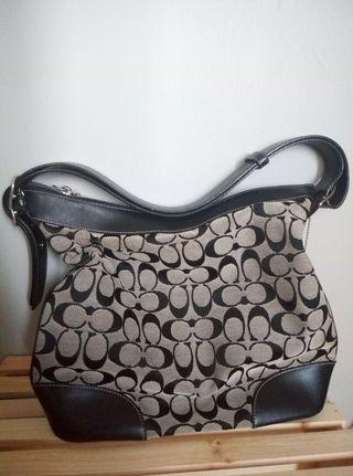 Black Coach Signature Duffle Bag