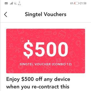 Singtel premium vouch $500