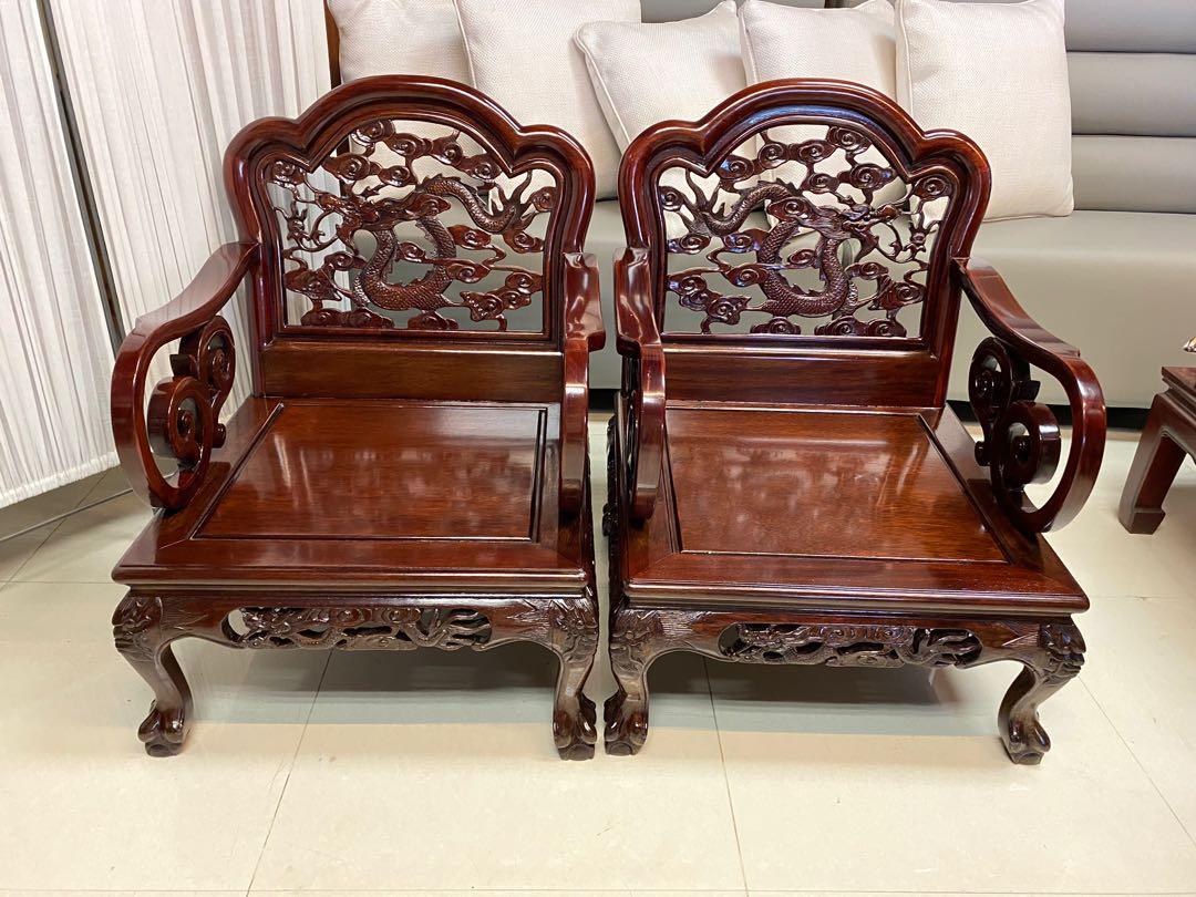 花梨木椅 2580 已翻新 傢俬 家居 傢俬 Carousell