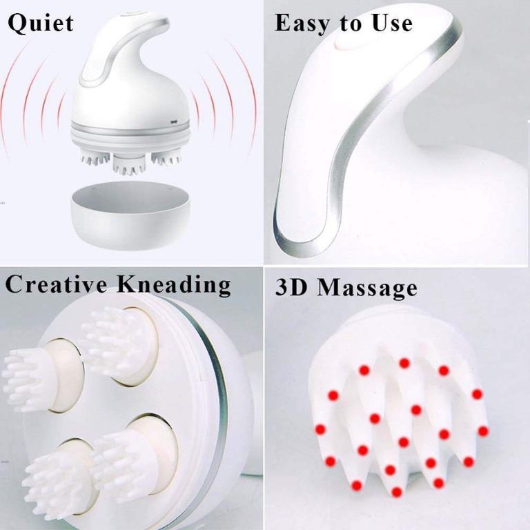 5200) FXQIN Cat Massager Electric, Dog Automatic Scalp Massager Pet