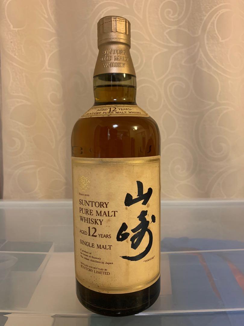 舊裝山崎12年威士忌750ml Yamazaki Whisky, 嘢食& 嘢飲, 酒精飲料