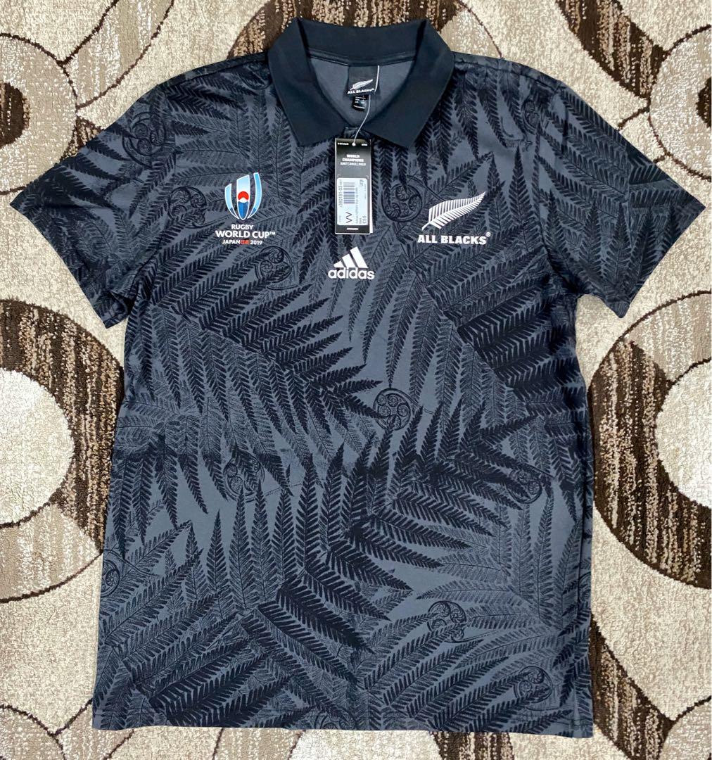 Adidas Y3 All Blacks RWC 2019 Rugby Shirt S S Size L UK