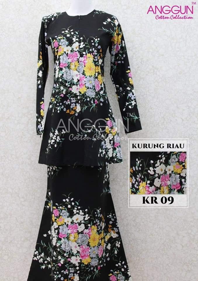 Anggun Cotton Riau Kurung Muslimah Fashion Two Piece On Carousell