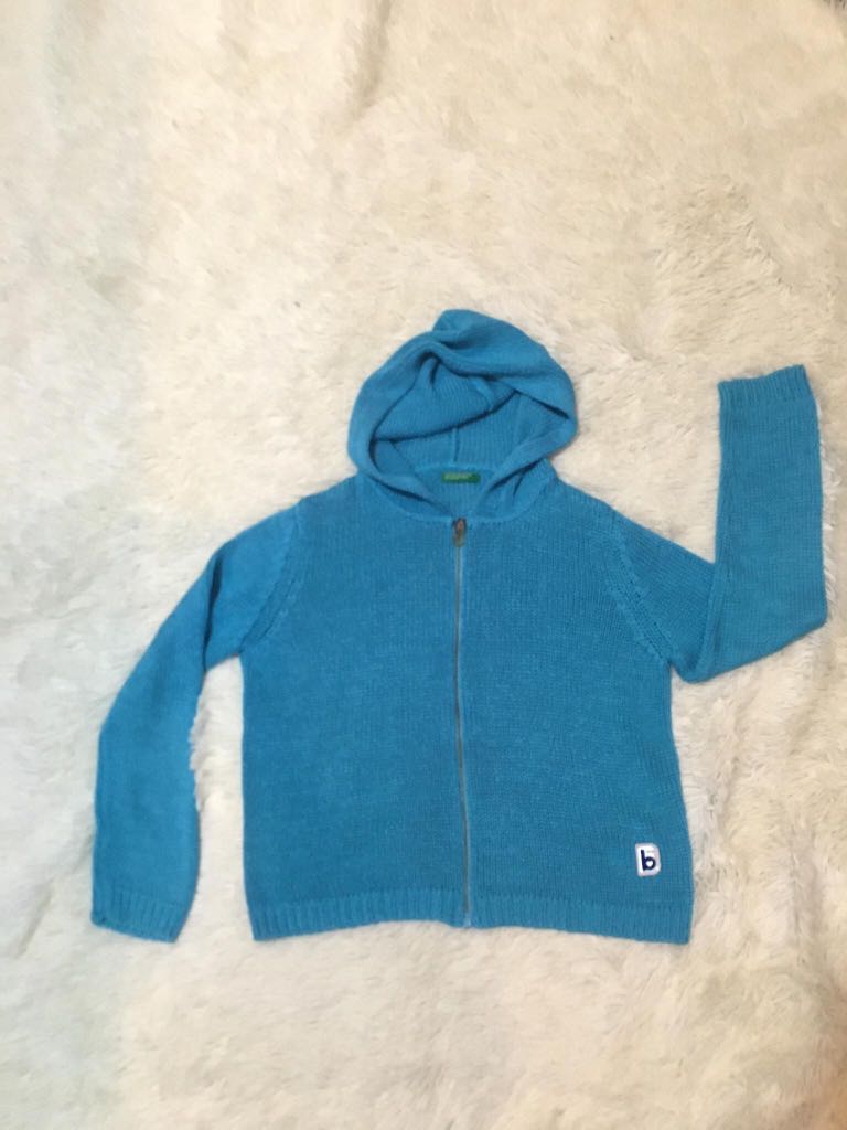 azure blue hoodie