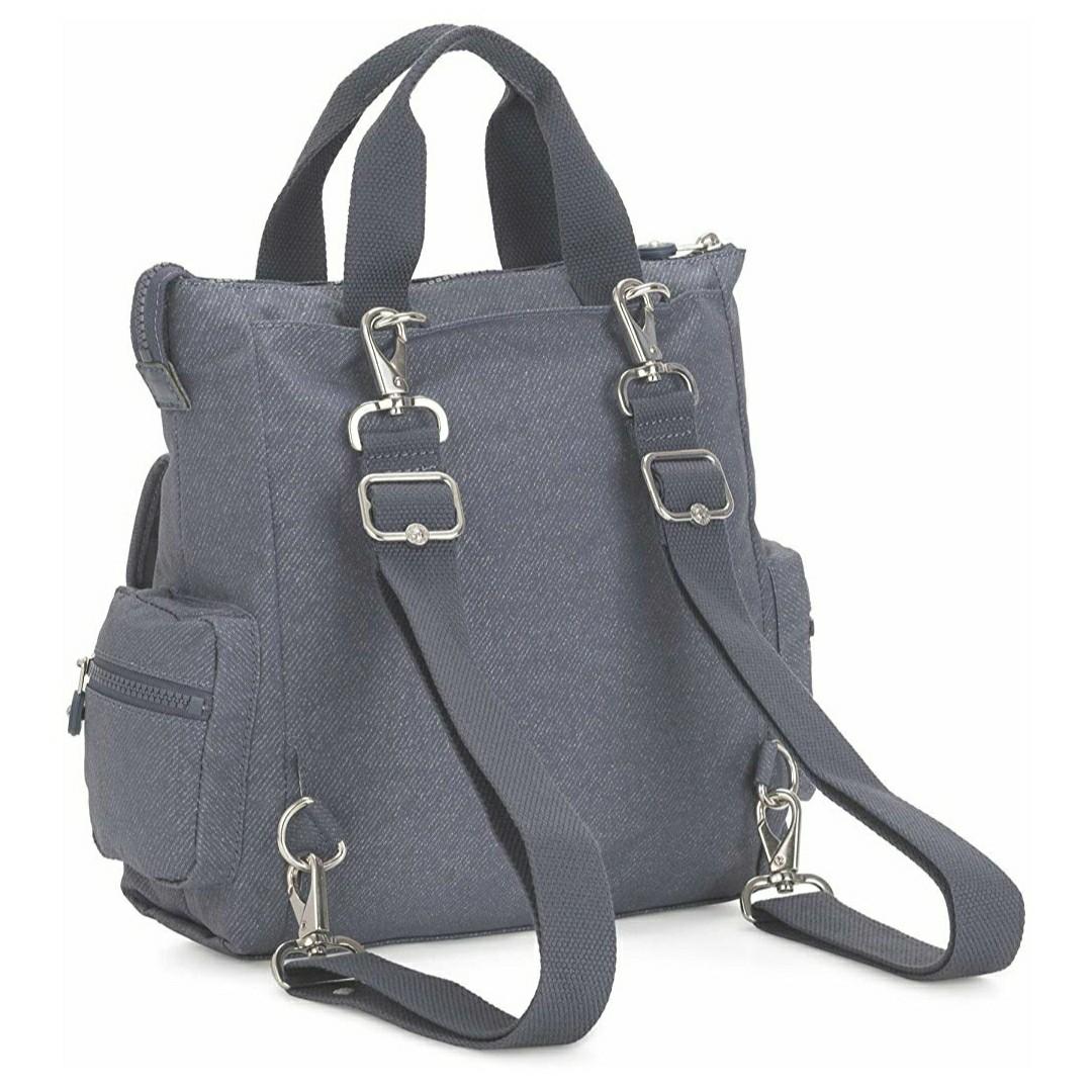 BN Kipling Revel 2 in 1 Convertible Tote Sling Bag Backpack Navy Bl G Twist Women s Fashion Bags Wallets Cross body Bags on Carousell