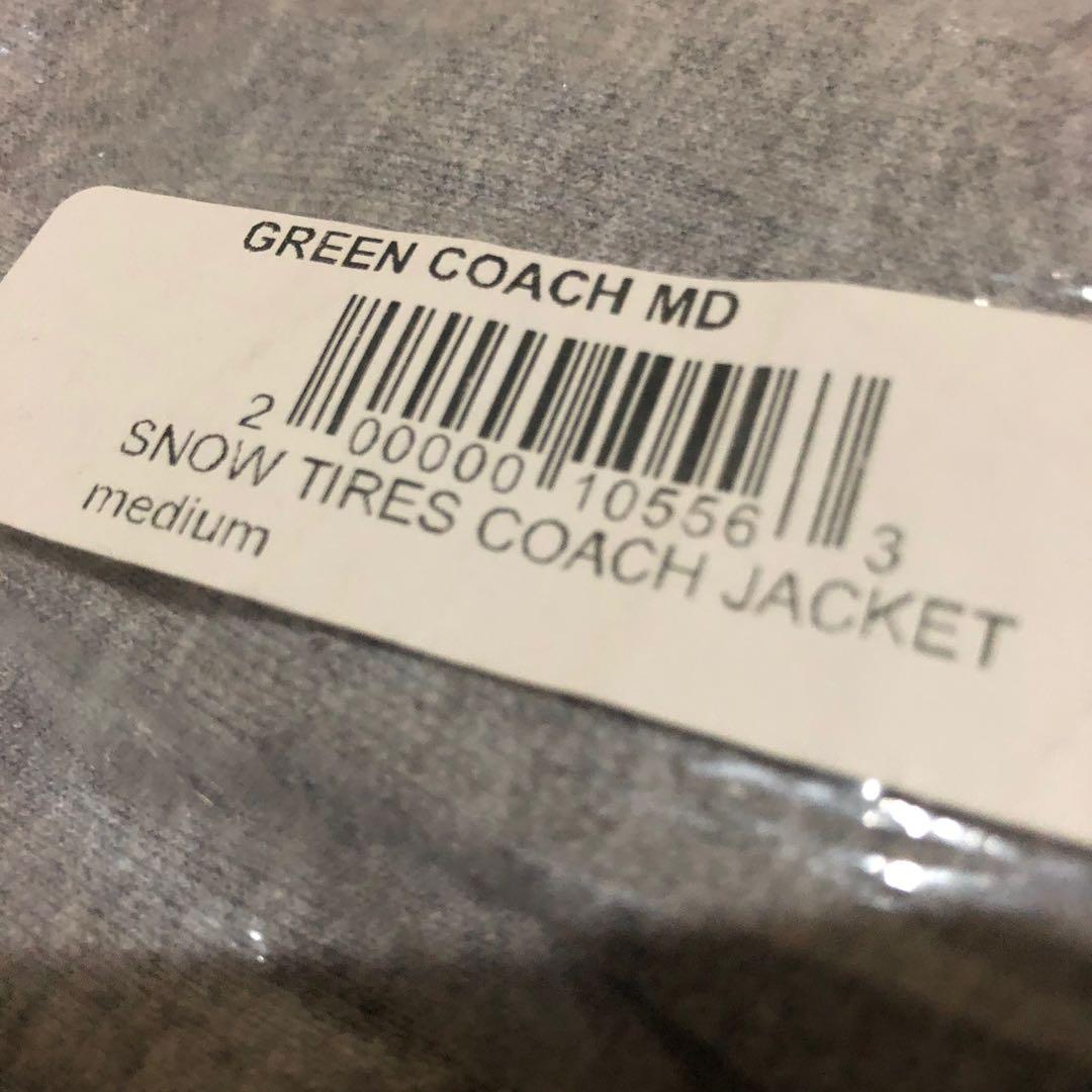 Coach Jacket ASSC hijau Print Gold, Fesyen Pria, Pakaian ...