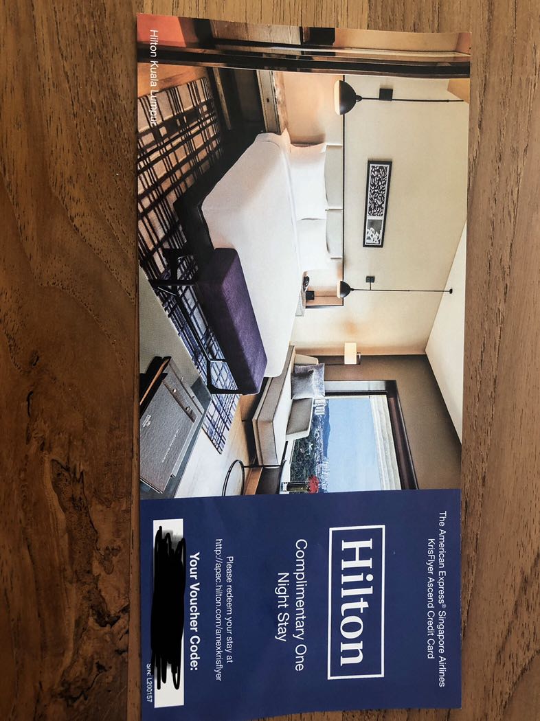 Complimentary one night hotel stay (Hilton hotel), Tickets & Vouchers