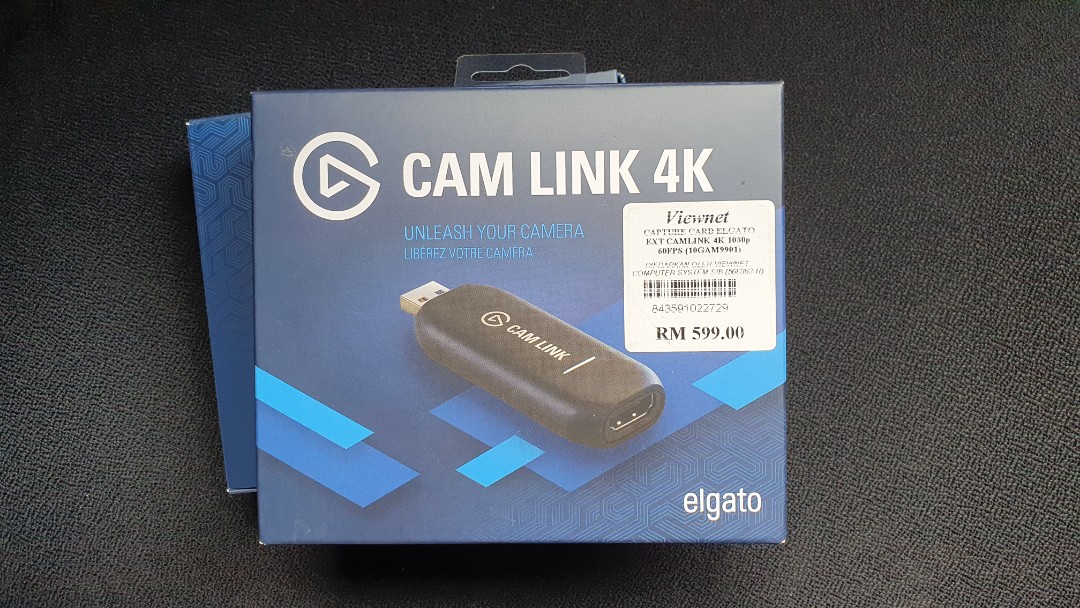 New Elgato CAM LINK 4K Video Capture Device 10GAM9901