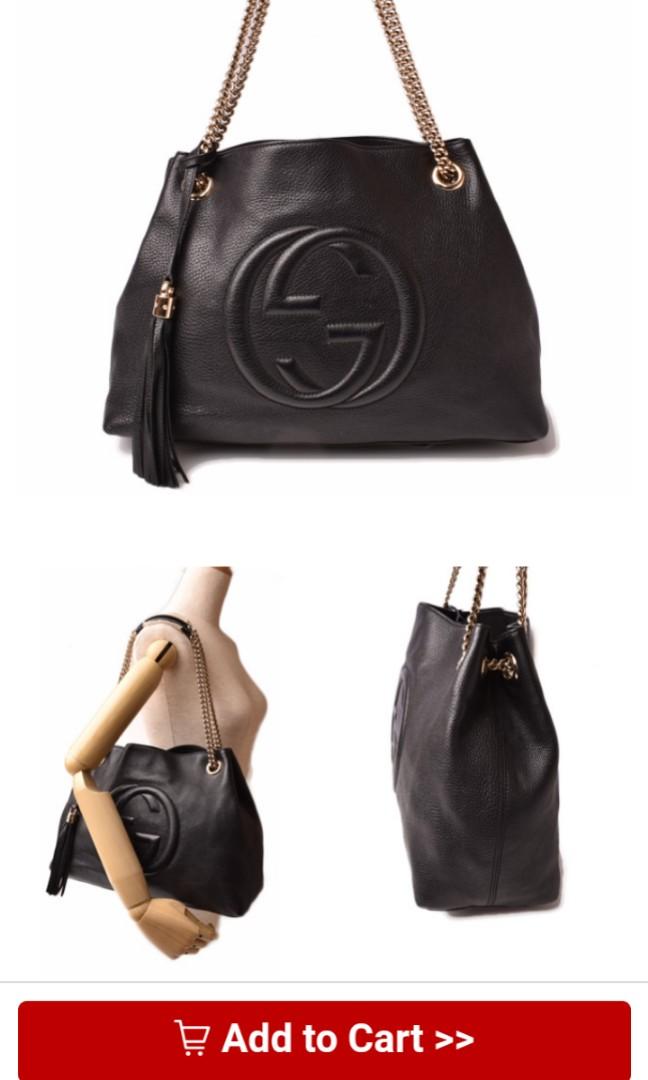 gucci soho chain tote