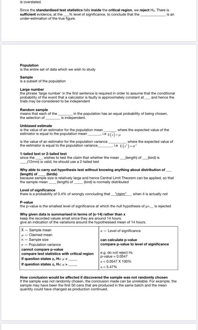 H1 Math Notes H1 Math A Level Compiled Notes, Hobbies & Toys, Books & Magazines ...