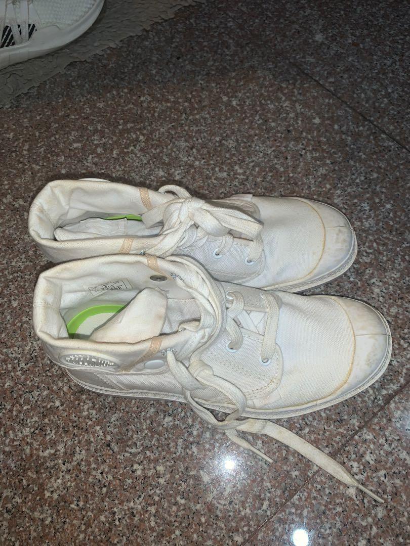 White sales palladium shoes