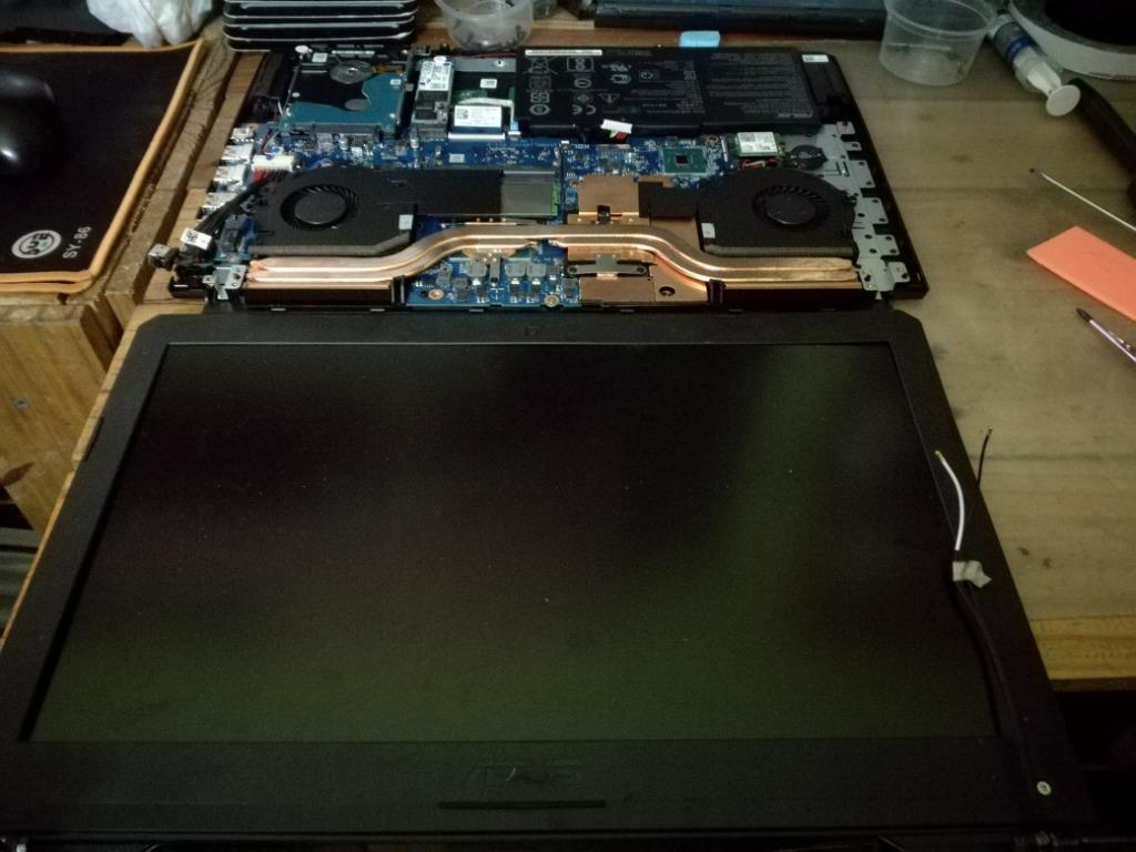 HINGE BROKEN HINGE REPAIR | FAN CLEAN | ASUS TUF FX504 Repair Baiki ...