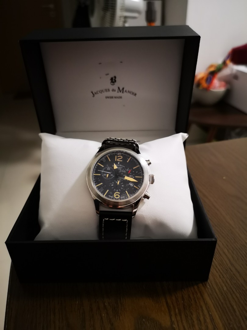 Jacques du Manoir Chronograph Watch BNIB Luxury Watches on Carousell