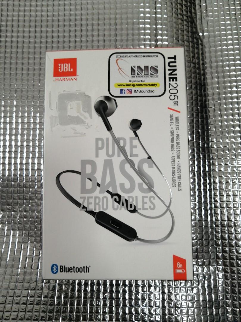 Jbl t205bt black on sale