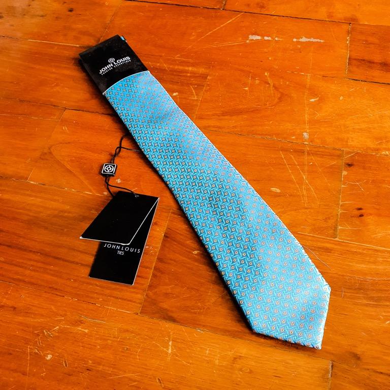 John Louis Aquablue Neck Tie (Brand new), Men's Fashion, Watches