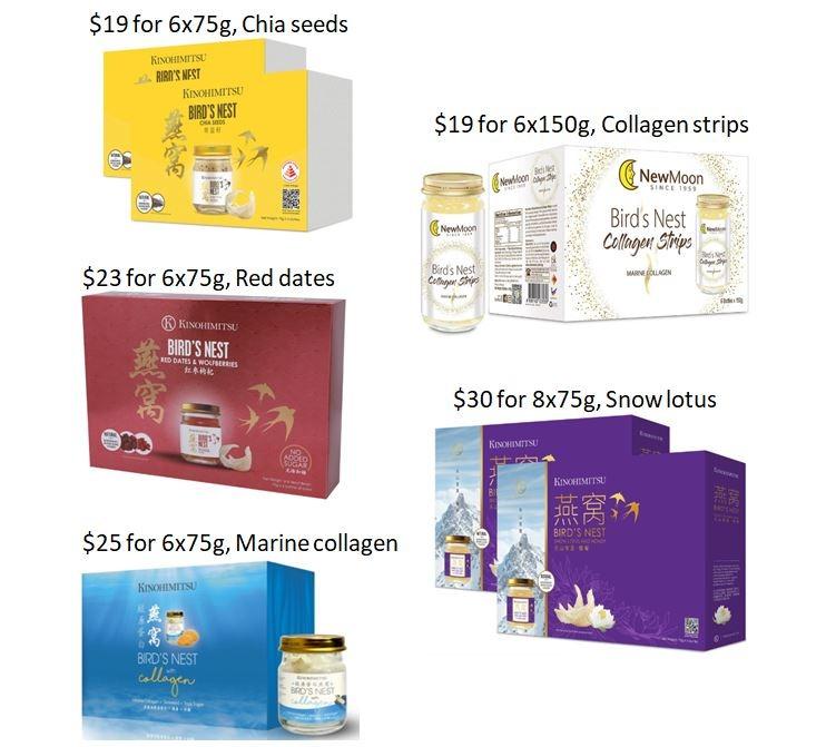 Kinohimitsu and New Moon Bird's nest, with chia seeds, red dates