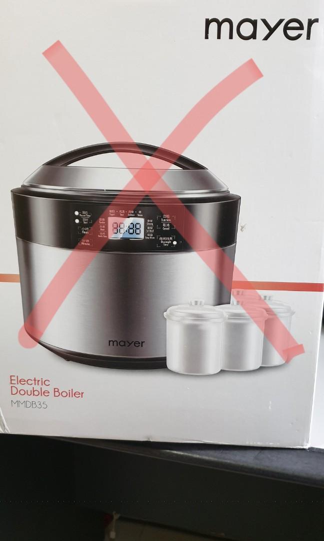 Mayer Electric Double Boiler and Mini Food Chopper, TV & Home
