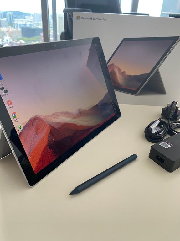Microsoft Surface Pro 7 I5 128gb Pristine Condition Surface Pen Blue Including Box Electronics Computers Laptops On Carousell