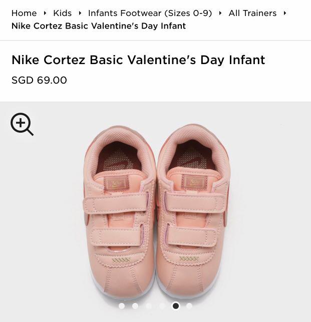 nike cortez kids pink