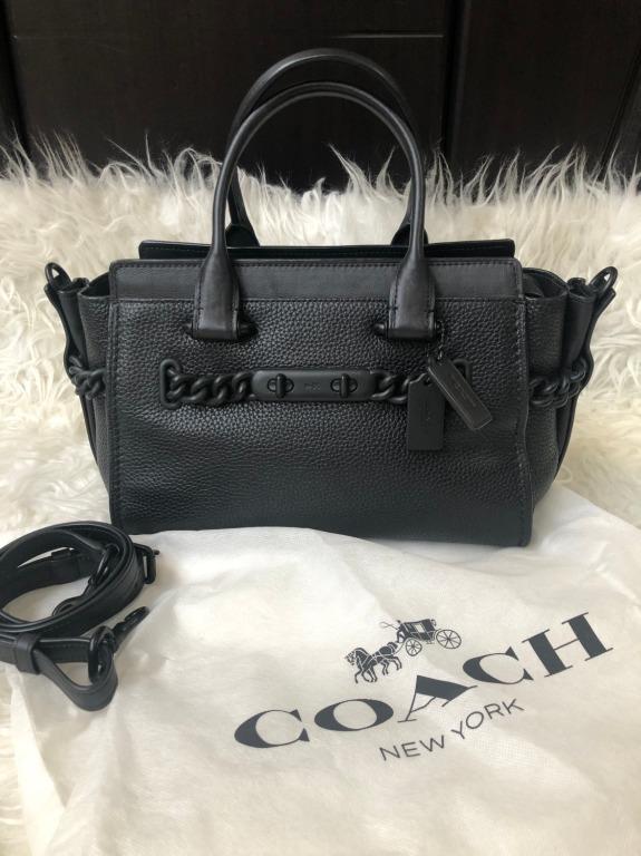 Coach swagger 27 black matte sales