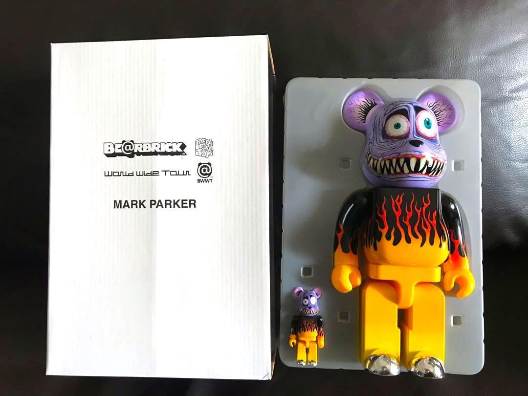 Rare Mark Parker 100% & 400% Bearbrick, Hobbies & Toys, Toys