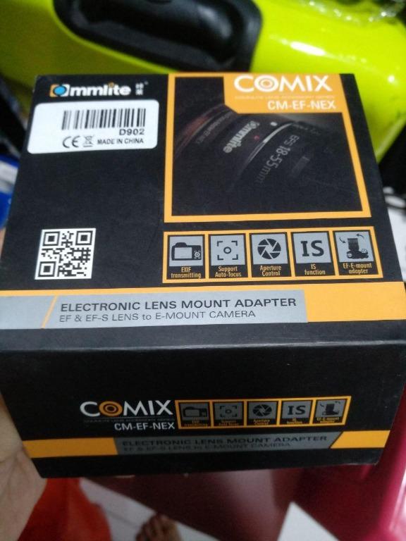 S164 Commlite Cm Ef Nex Comix Electronic Lens Mount Adapter Ef Ef S Lens To E Mount Camera Like New Everything Else On Carousell