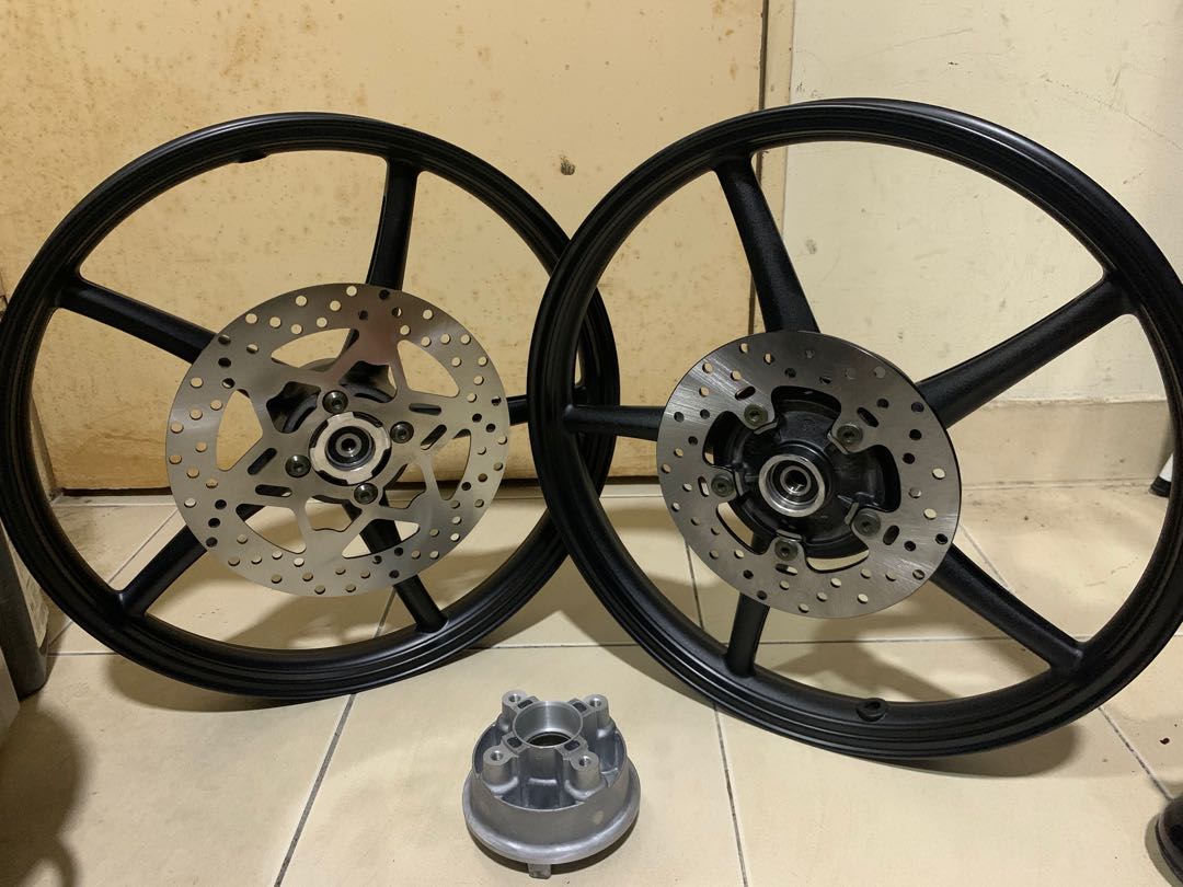 Sport rim Enkei sp522 Matte Black, Motorbikes on Carousell