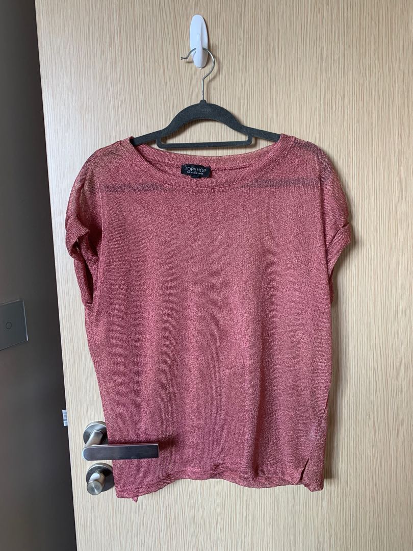 pink mesh top