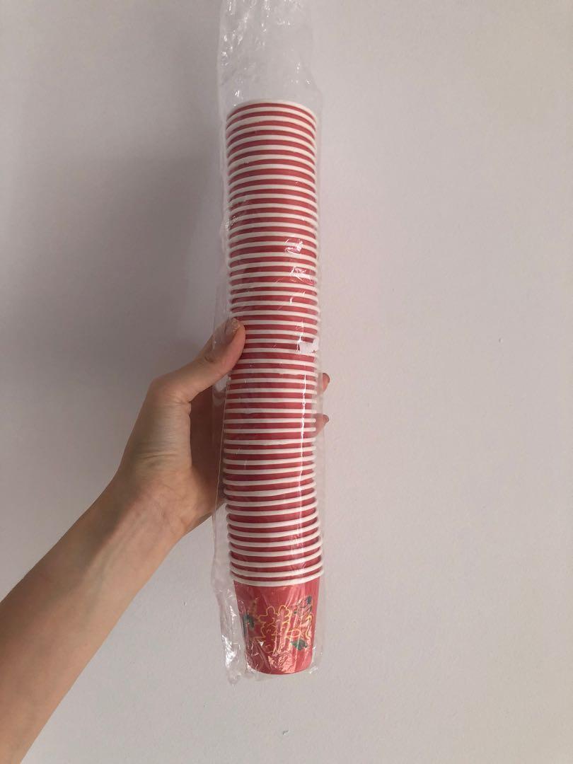 Wedding Paper Cups / Jing Cha Ceremony, Everything Else on Carousell