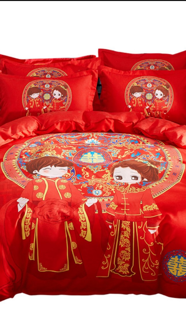 Wedding Red Bedsheet Queen Size Furniture Beds Mattresses On Carou - Queen Size Red Bed Sheets Wedding Red Bedsheet Queen Size Furniture Beds Mattresses On Carou - Queen Size Red Bed Sheets