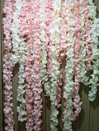 Westeria  Leaves Artificial Wysteria  Flower Wisteria Plant for Wall Decor Events Wedding Backdrops
