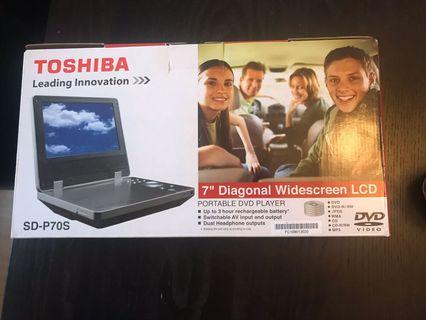 New 7” Toshiba Portable DVD Player