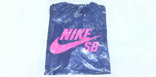 NIKE SB NAVY & WATERMELON Logo Tee, not Jordan, Yeezy