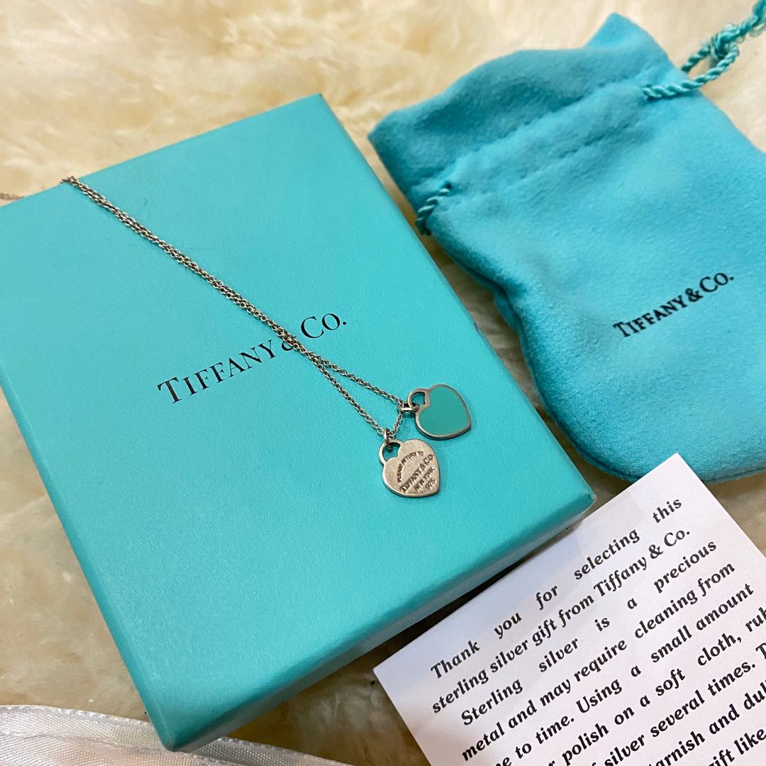 Tiffany and co sales mini double heart