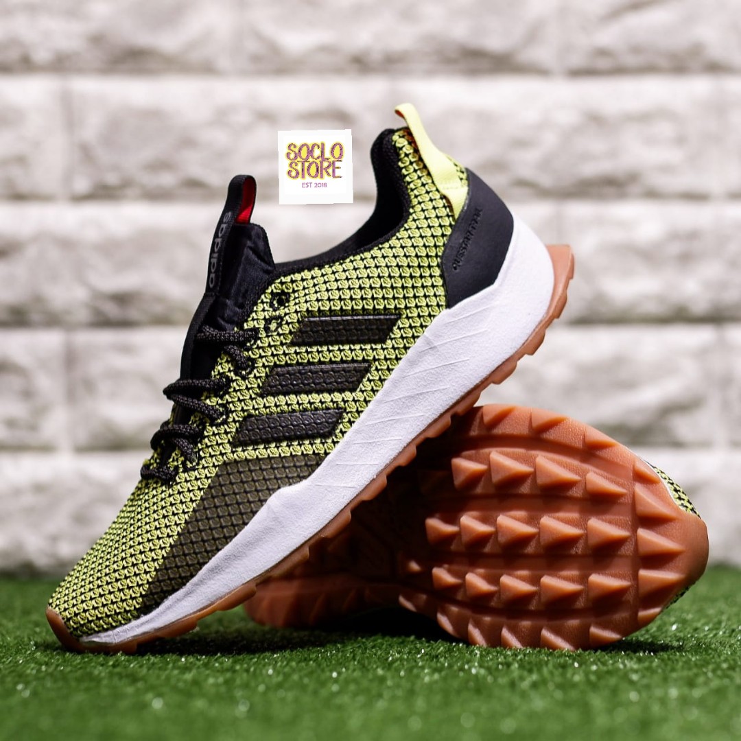 ADIDAS QUESTAR TRAIL GREEN GUM ORIGINAL Fesyen Pria