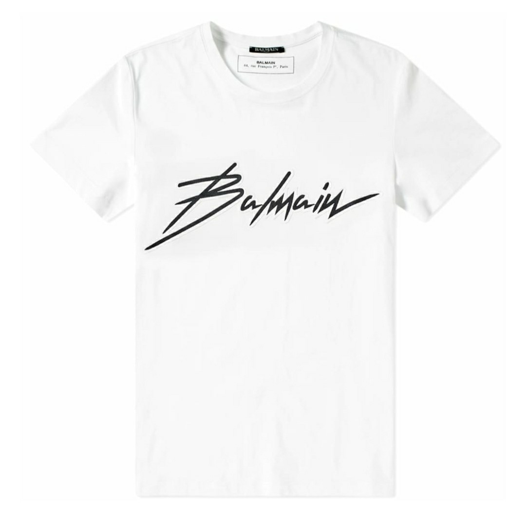 balmain logo tee