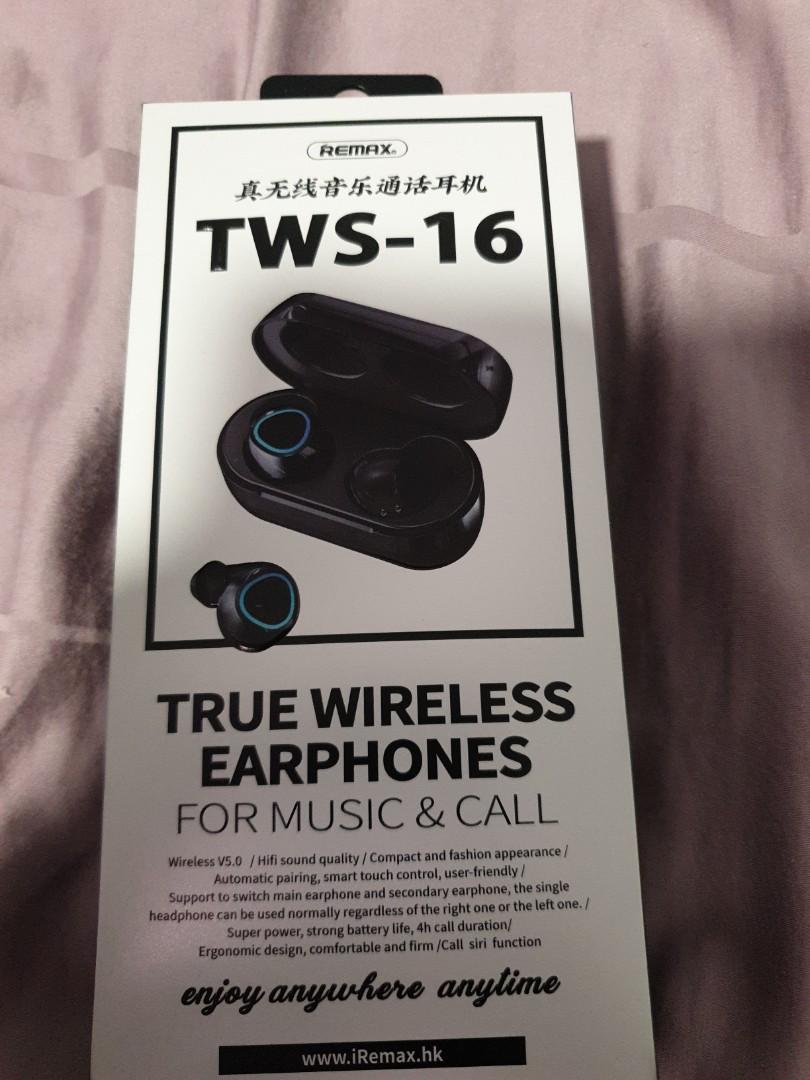 Brand New Remax TWS 16 earbuds Audio Earphones on Carousell