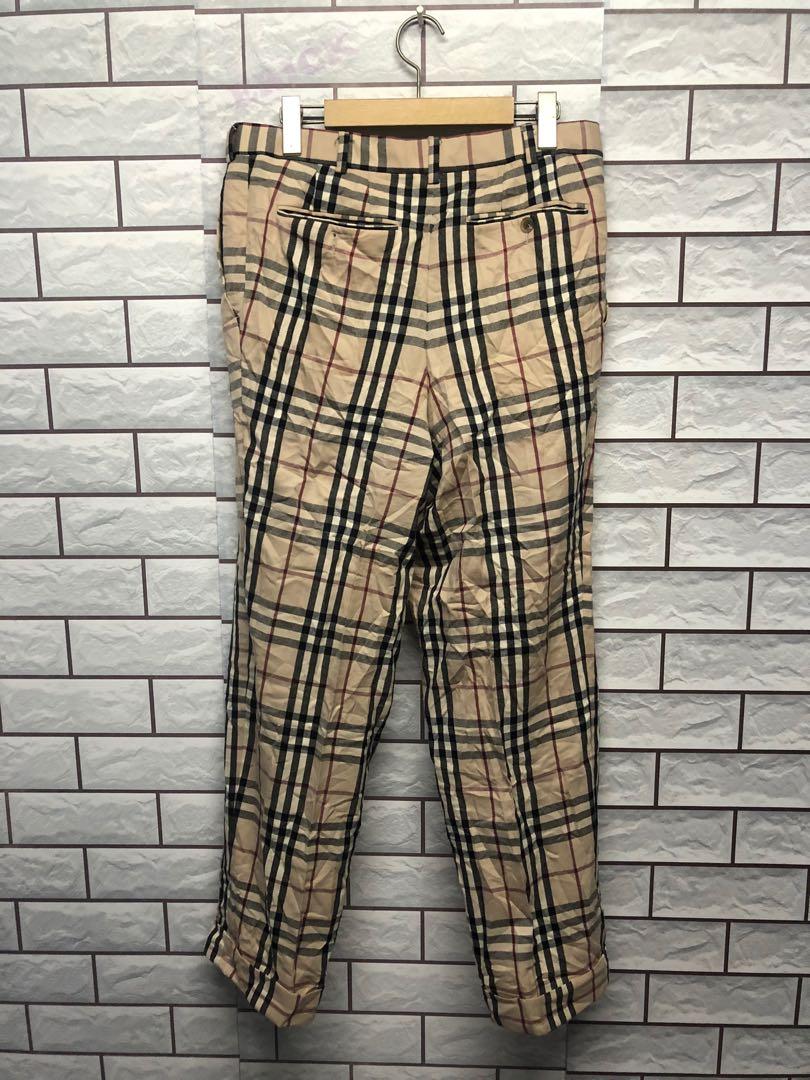 Burberry nova plaid pants men