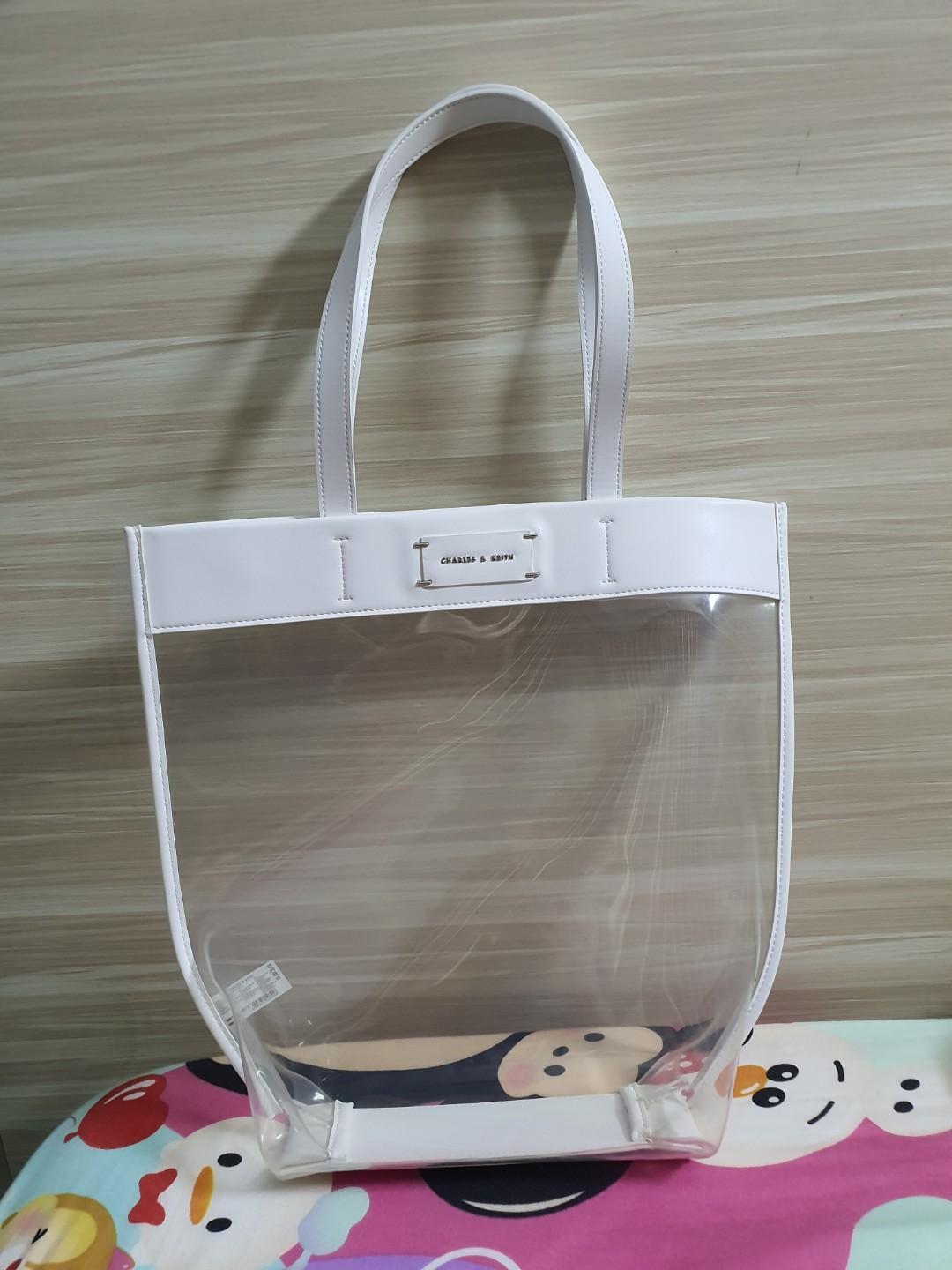 charles and keith clear bag