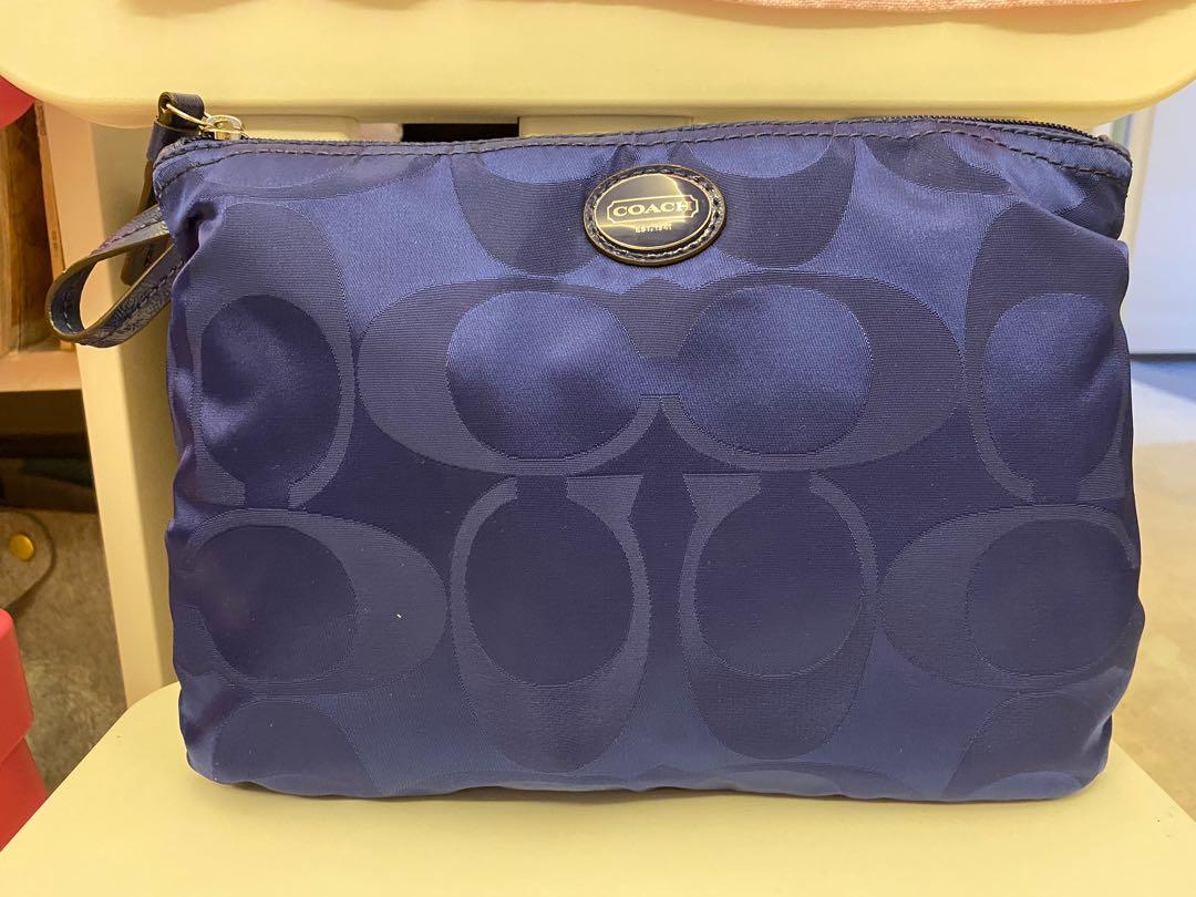Coach Getaway Signature Nylon Packable Weekender Bag BLUE Women s Fashion Bags Wallets Tote Bags on Carousell