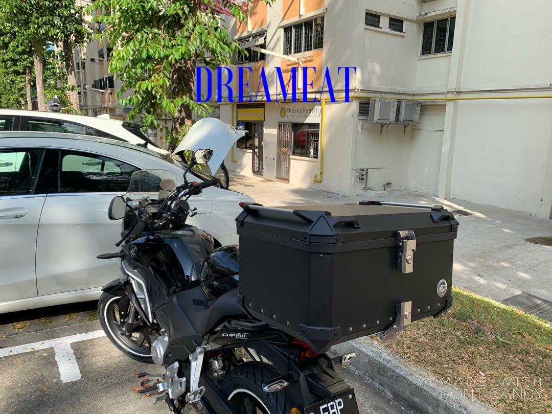 COOCASE X3 60L PREMIUM BLACK ALUMINIUM TOP BOX(LATEST VERSION)(FREE