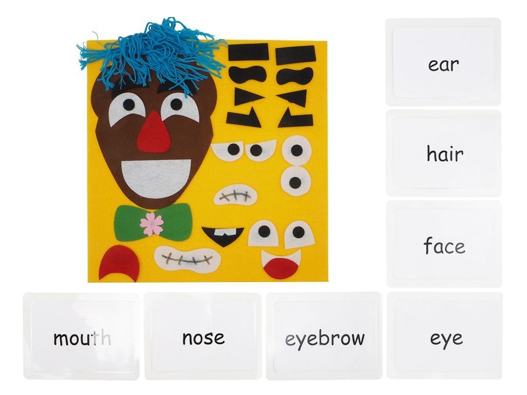 7 Face Parts Children Kids Early English Learning Educational ...