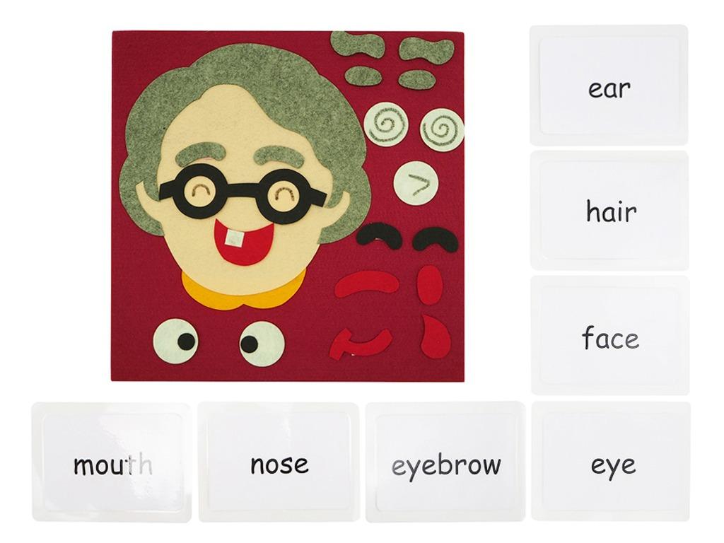 7 Face Parts Children Kids Early English Learning Educational ...