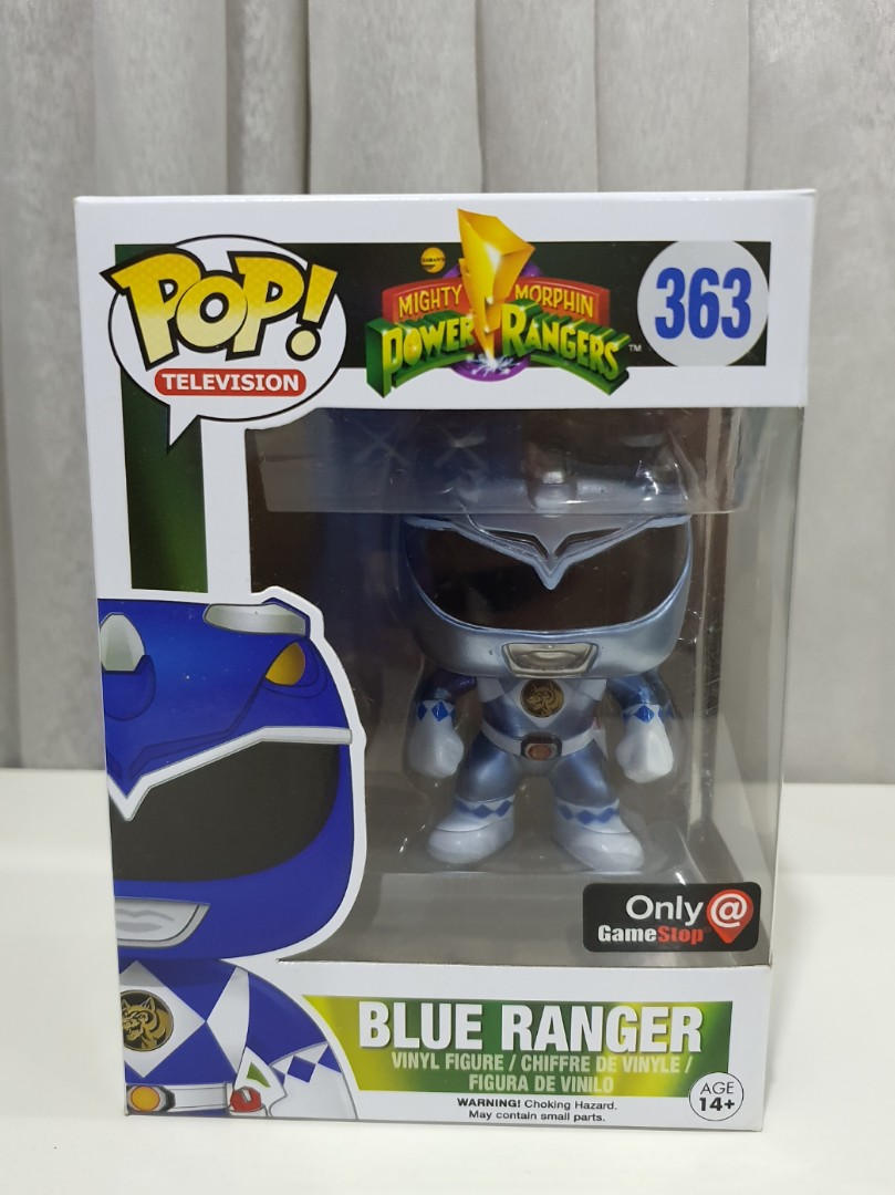 Funko POP Metallic Blue Ranger x Power Rangers New! Gamestop Exclusive 