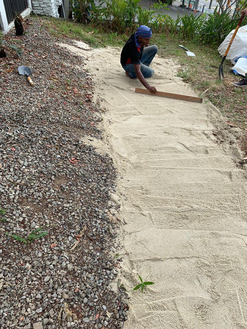 Ground Leveling (Category: Everything Else) located in Singapore. Submitted by eventnlandscape (Listing ID 281112563, Image 1). Description: PM us now for your landscaping yards. Price varies based on size, materials and quantity. Picture shows ground leveling works done at Jalan Kayu to create a parking lot for home owners car. 🤗.